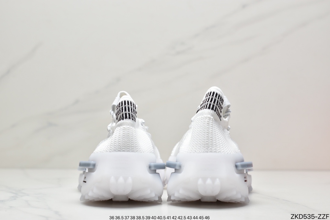 ADI NMD S_1 Edition ”Cloud White” S_1 Series Socks Sports Casual Running Shoes GZ7900