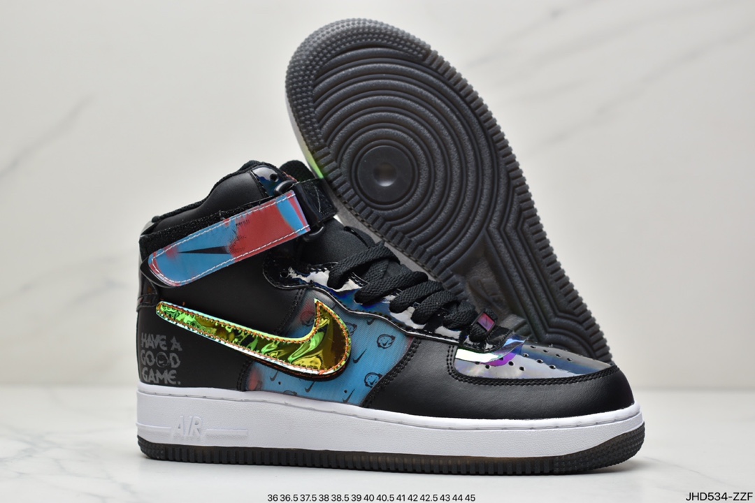 190 公司级耐克Air Force 1 High LV8 “Good Game” 电玩 炫彩镭射DC0831-101