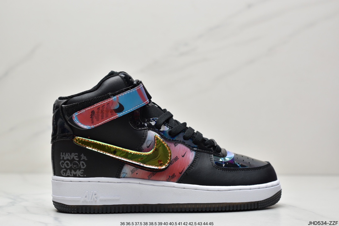 190 公司级耐克Air Force 1 High LV8 “Good Game” 电玩 炫彩镭射DC0831-101