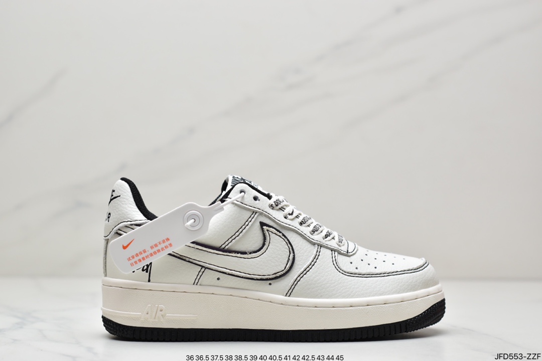 170 Stussy x Nike Air Force 1′07”White/Black Laser空军一号UN1635-702