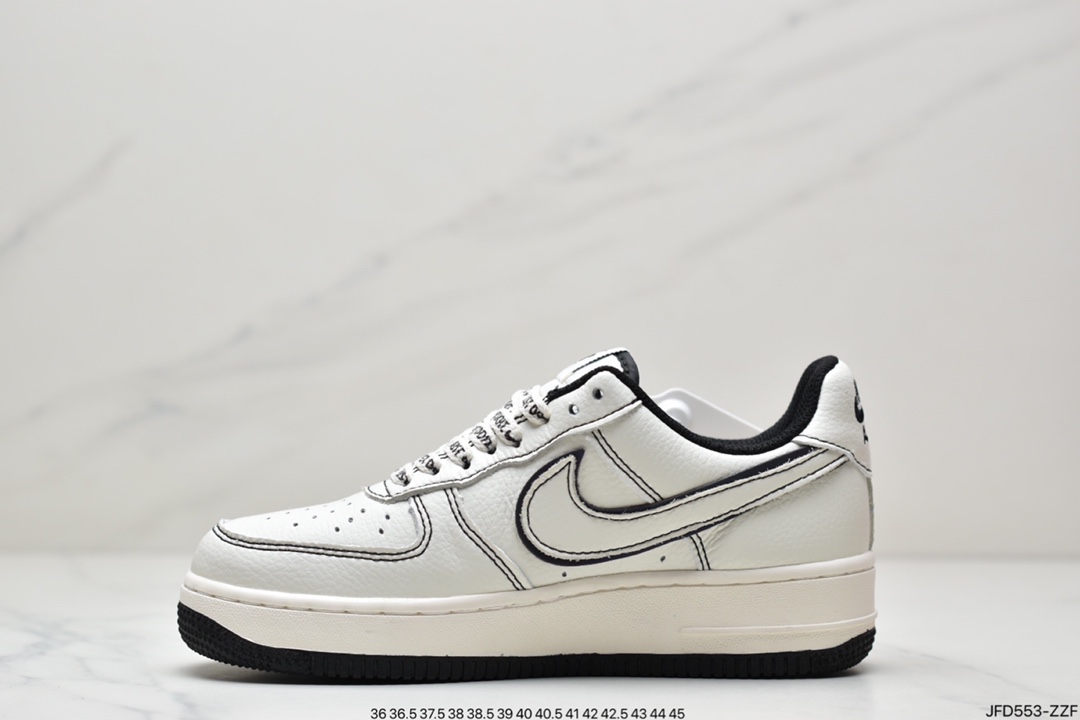 170 Stussy x Nike Air Force 1′07”White/Black Laser空军一号UN1635-702