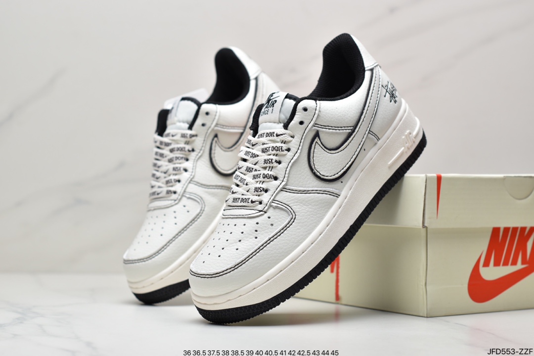 170 Stussy x Nike Air Force 1′07”White/Black Laser空军一号UN1635-702