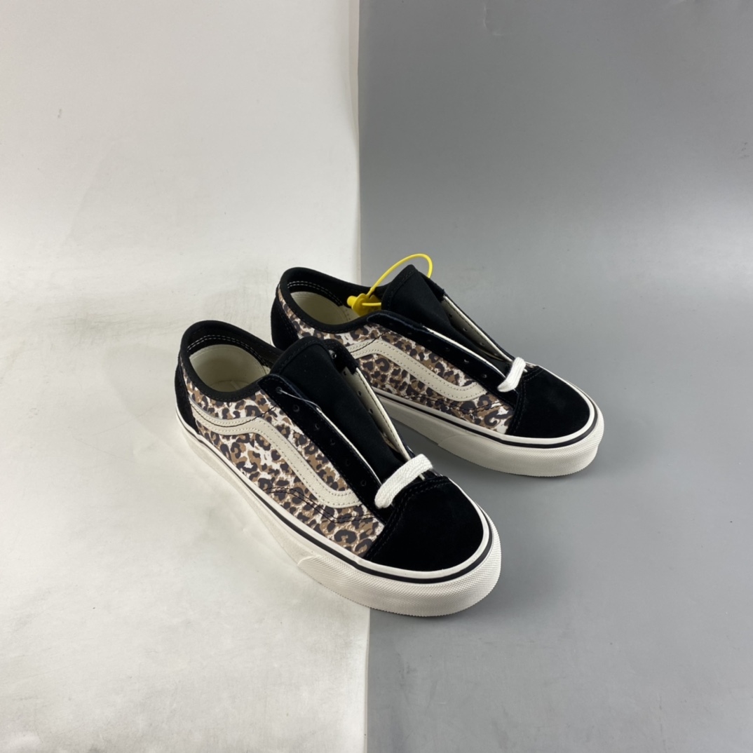 Vans Style 36 Vans Official Popular Animal Leopard Print Side Stripe Sports Skateboard Shoes VN0A5HYRA6D