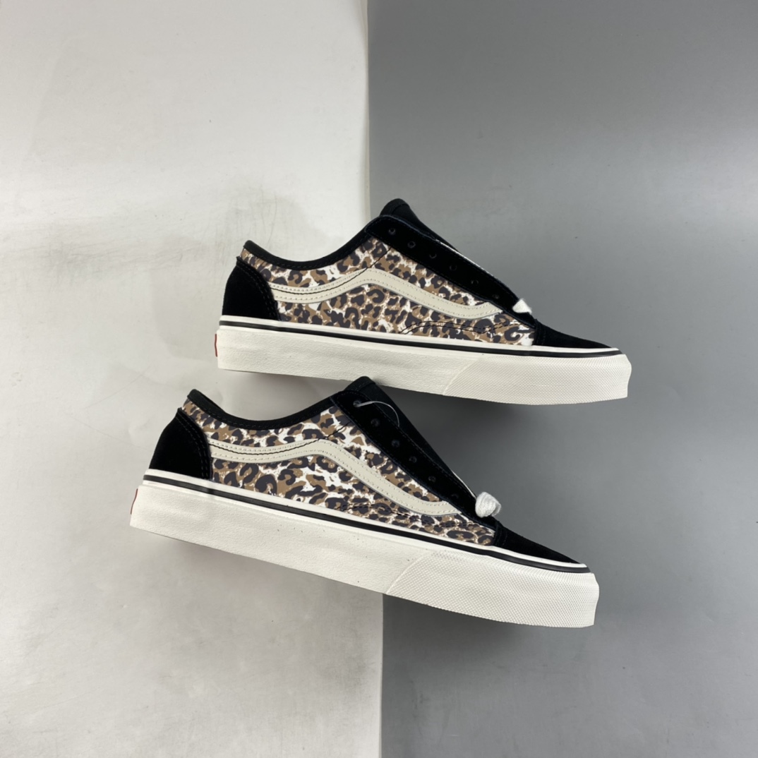 Vans Style 36 Vans Official Popular Animal Leopard Print Side Stripe Sports Skateboard Shoes VN0A5HYRA6D