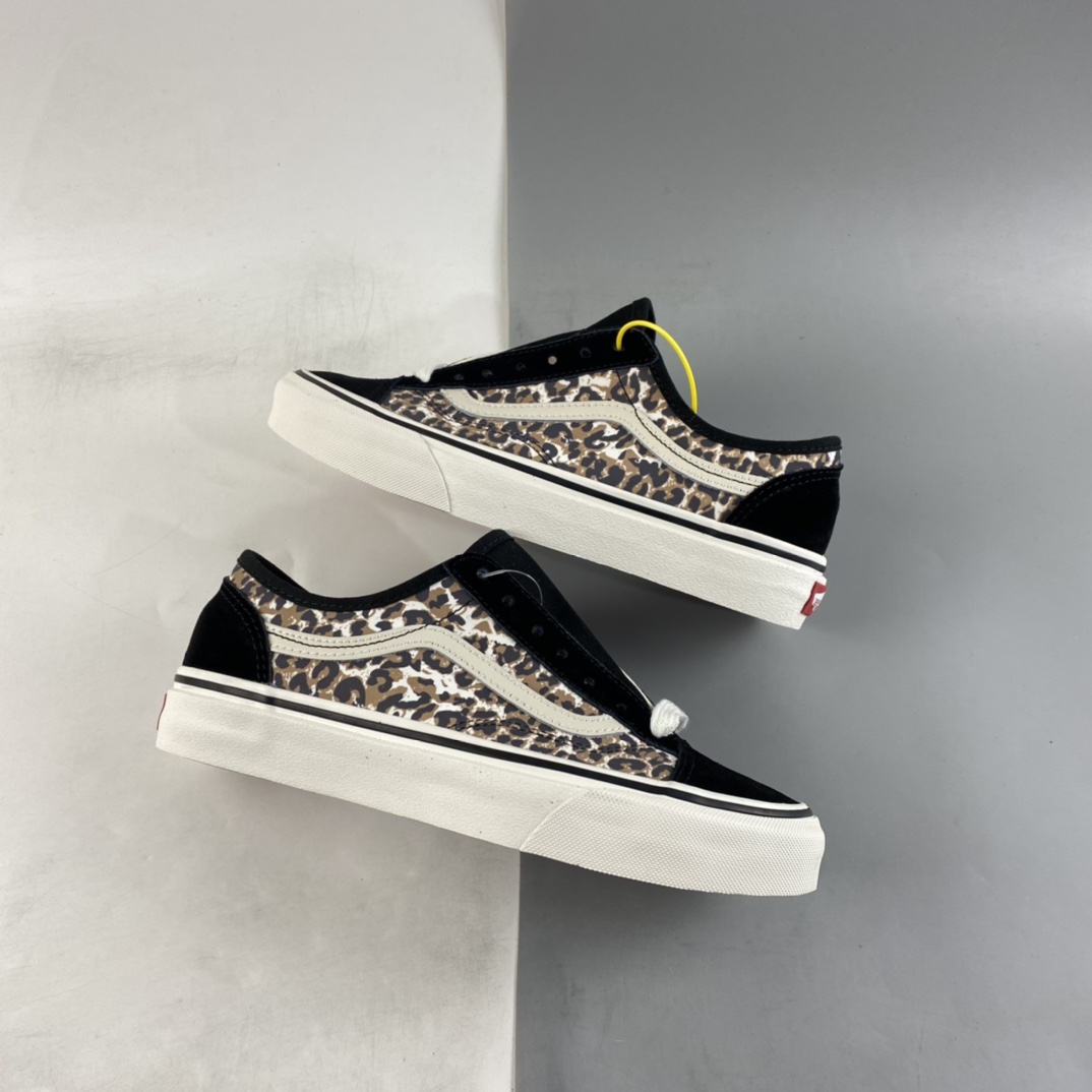 Vans Style 36 Vans Official Popular Animal Leopard Print Side Stripe Sports Skateboard Shoes VN0A5HYRA6D