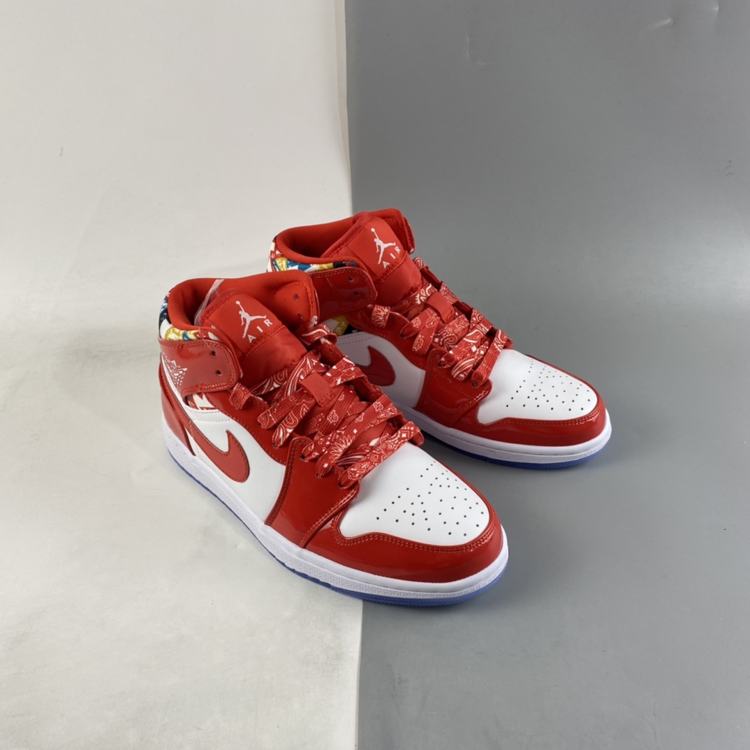 P240 Air Jordan 1 Mid AJ1 乔1 中帮百搭休闲运动板鞋 DC7294-600