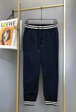 Moncler Clothing Pants & Trousers Apricot Color Blue Dark Spring Collection Casual