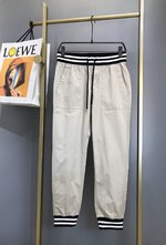 Moncler Clothing Pants & Trousers Apricot Color Blue Dark Spring Collection Casual