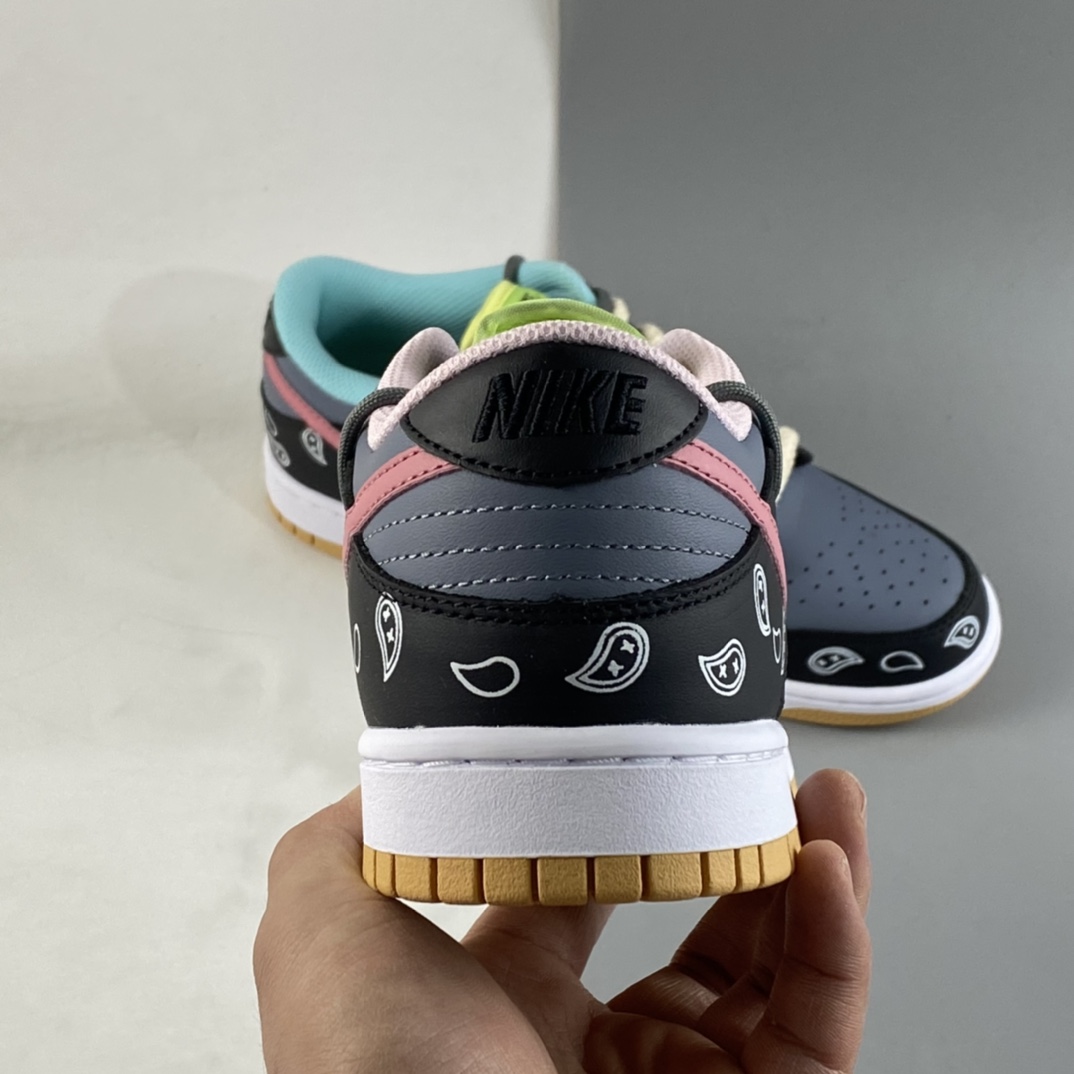 P380 NBA x NIKE Dunk Low SE “Free 99”低帮 解构 复古腰果花 蓝灰 DH0952-001