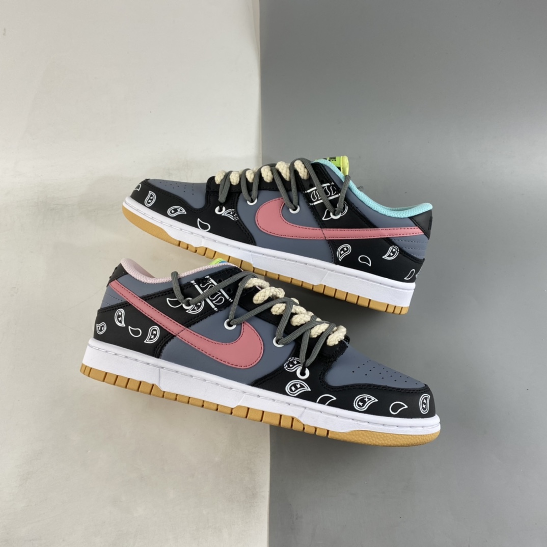P380 NBA x NIKE Dunk Low SE “Free 99”低帮 解构 复古腰果花 蓝灰 DH0952-001
