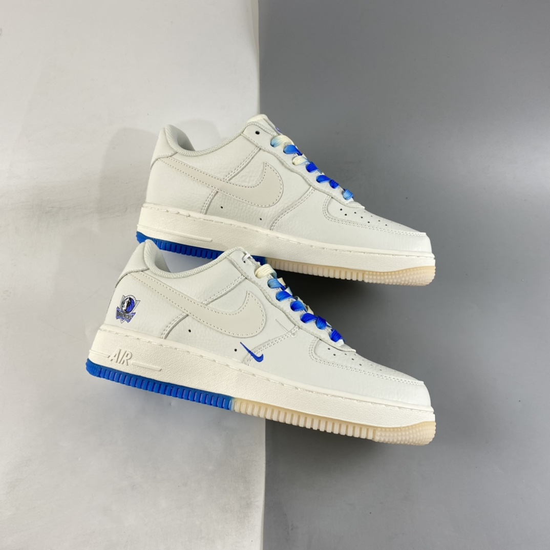 P260 NIKE Air Force 1’07 Low ”米白蓝” 达拉斯独行侠城市限定空军一号低帮休闲板鞋 DH2088-606