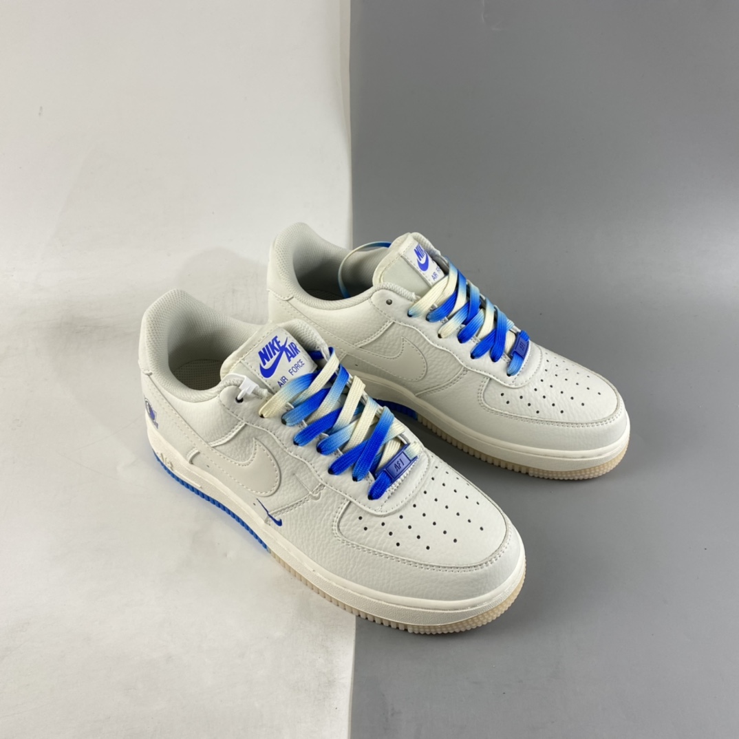 P260 NIKE Air Force 1’07 Low ”米白蓝” 达拉斯独行侠城市限定空军一号低帮休闲板鞋 DH2088-606
