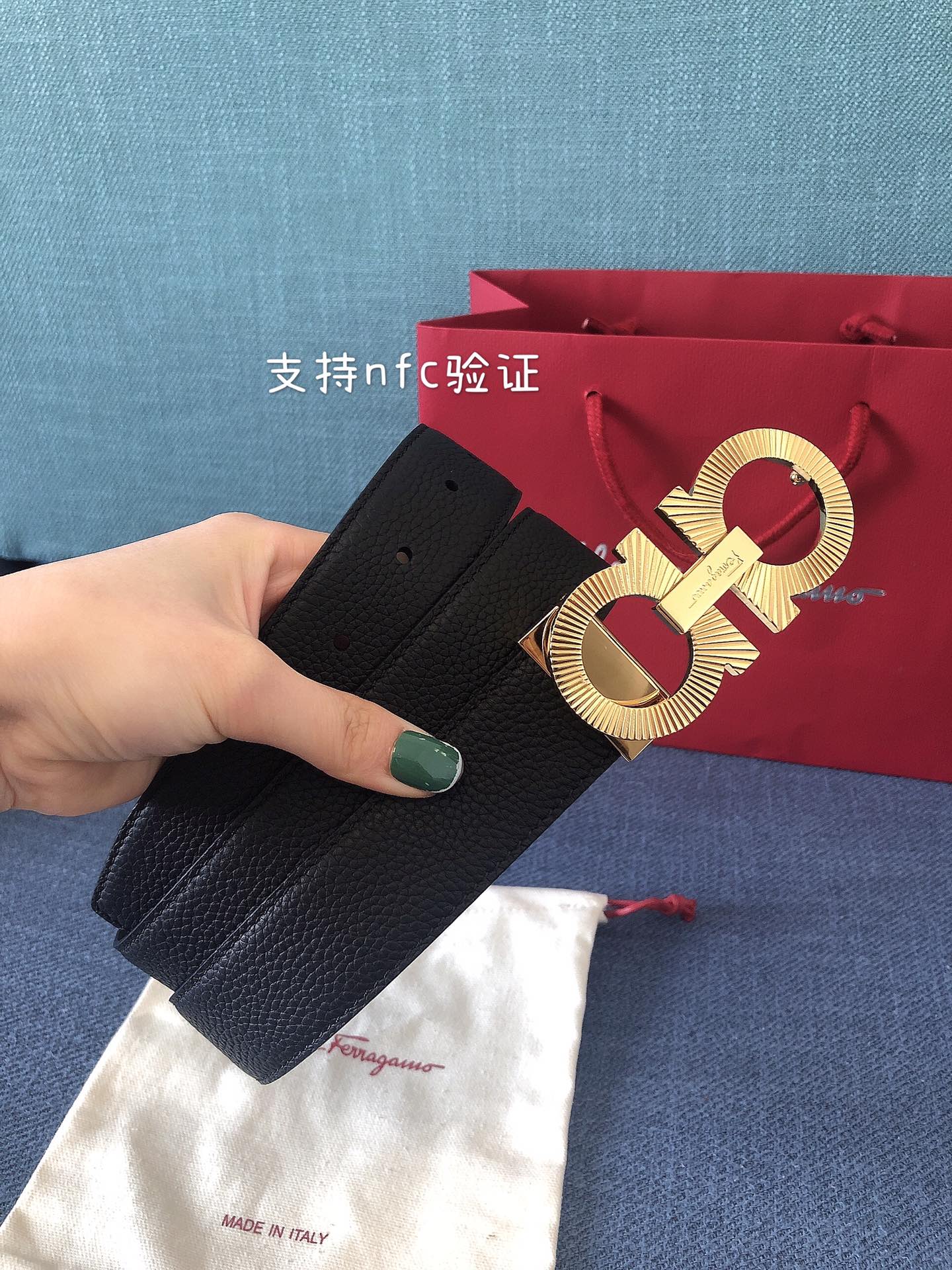 [Ferragamo Belts]Support NFC chip certification Ferragamo Original factory pre