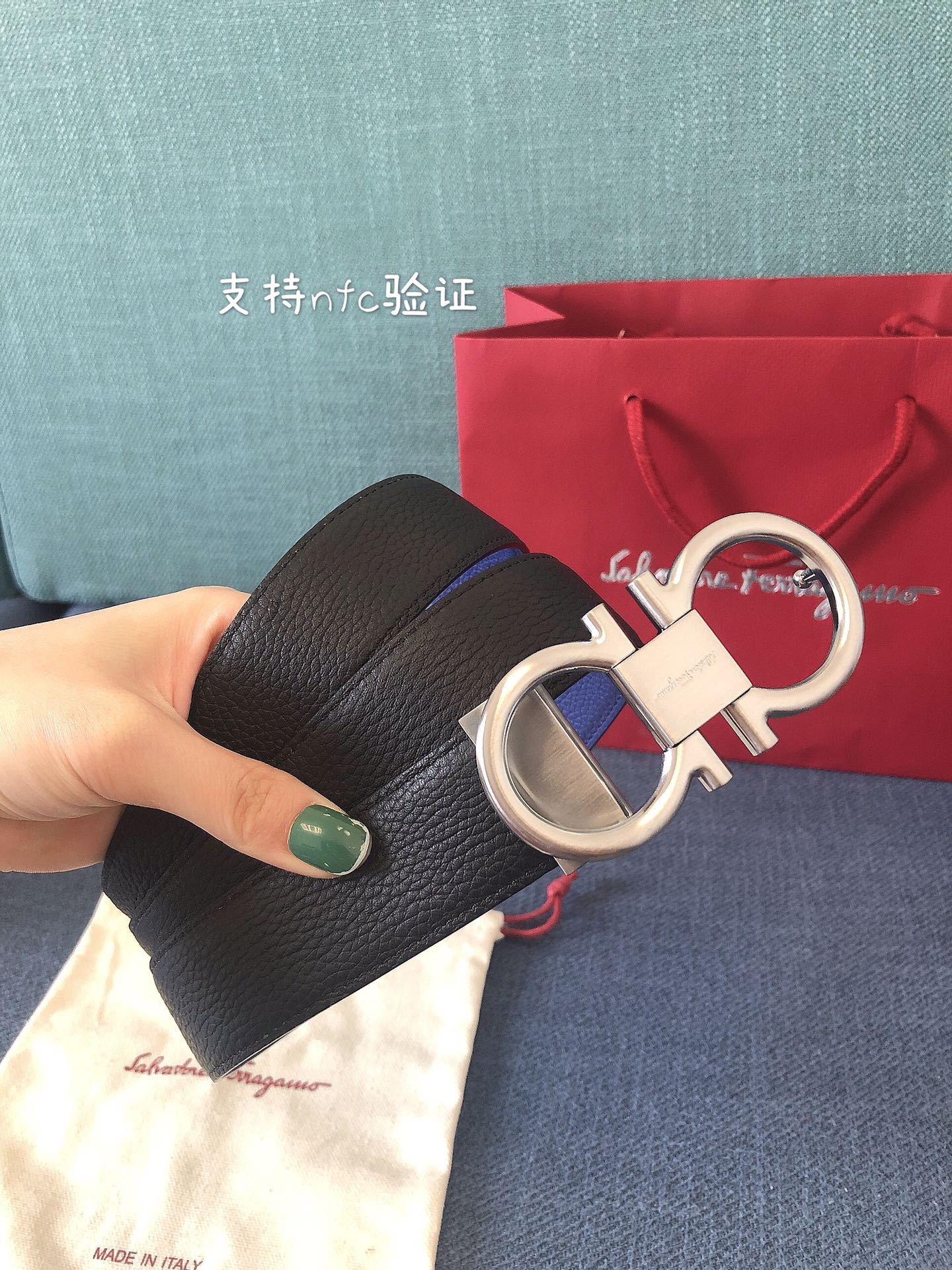 [Ferragamo Belts]Support NFC chip certification Ferragamo Original factory pre