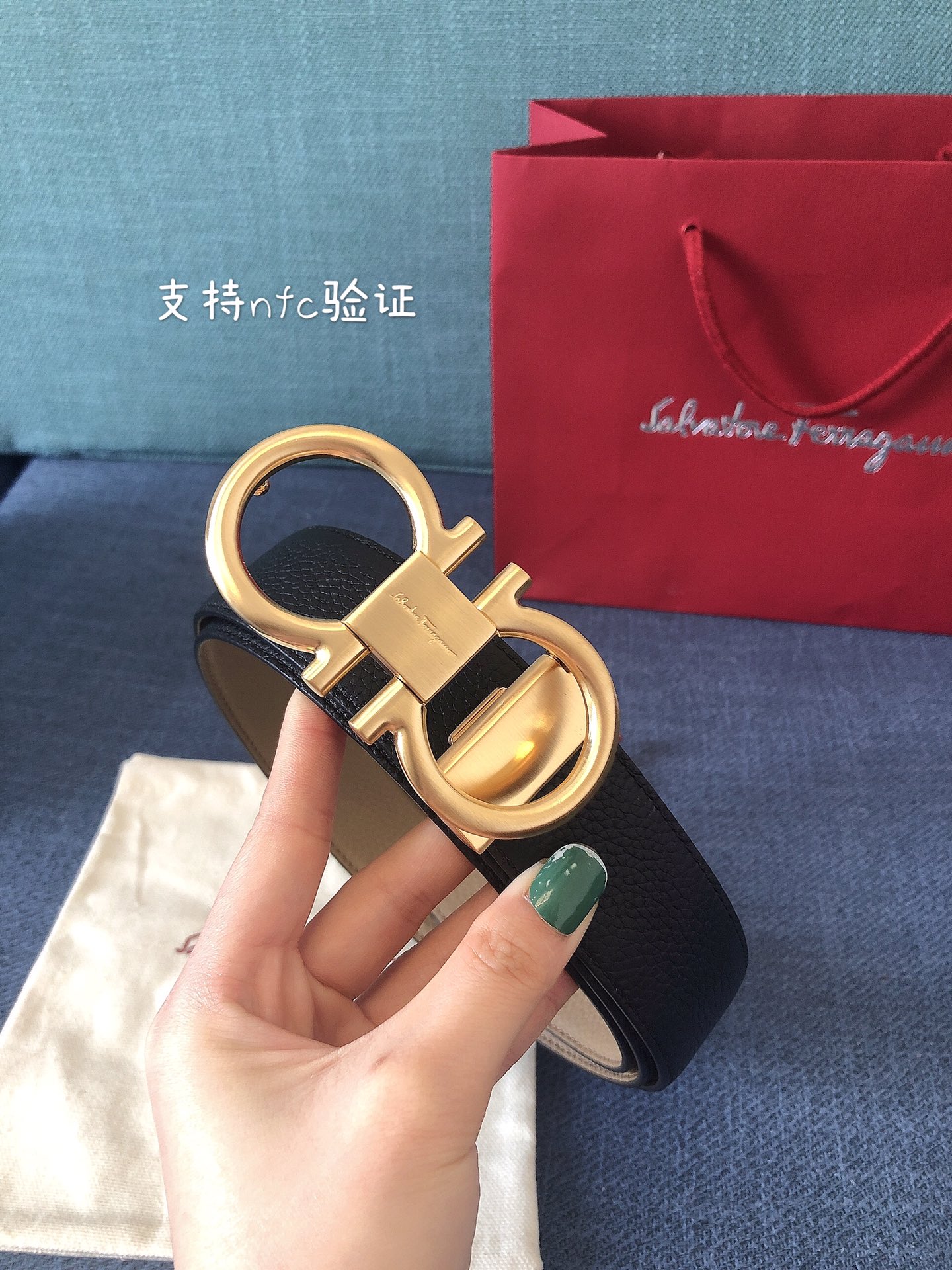 [Ferragamo Belts]Support NFC chip certification Ferragamo Original factory pre