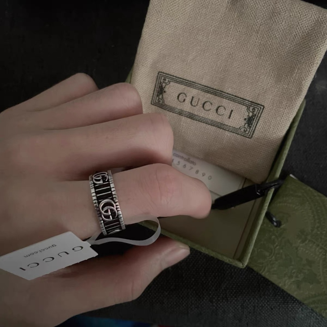 NO:378489,Gucci double G striped retro ring, jewelry boutique, gucci, gucci, ring19860909Gucci古驰双G条纹复古戒指,饰品精品,gucci,gucci,ring,Jewelry