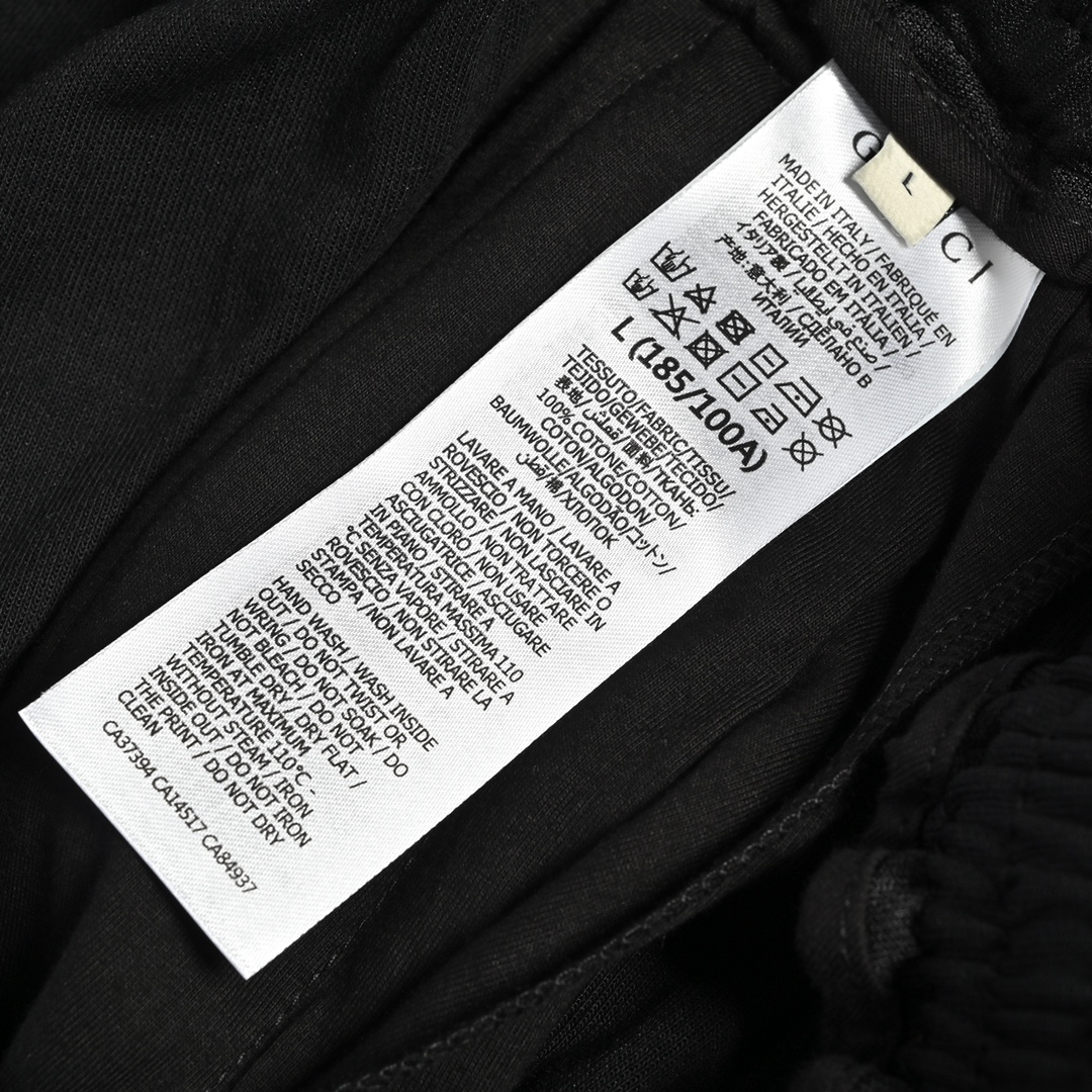 Gucci/古驰20ss侧边双G反光织带短裤