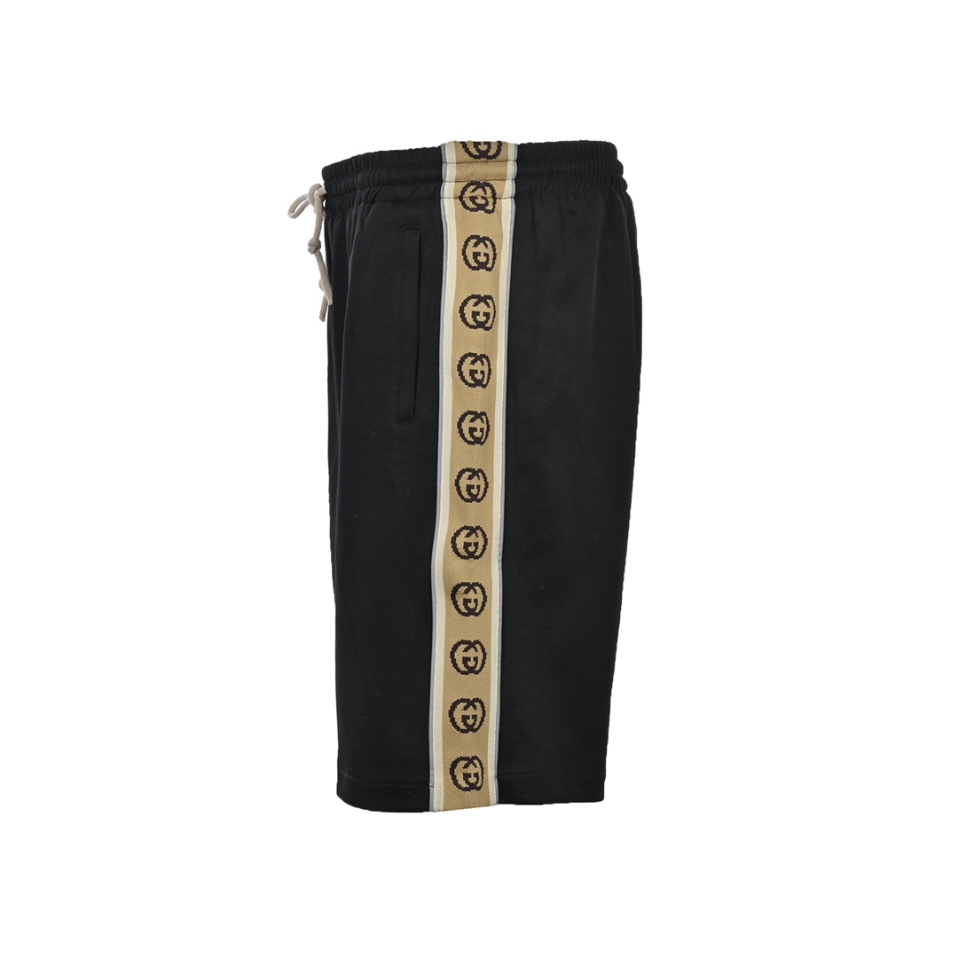 Gucci/古驰20ss侧边双G反光织带短裤