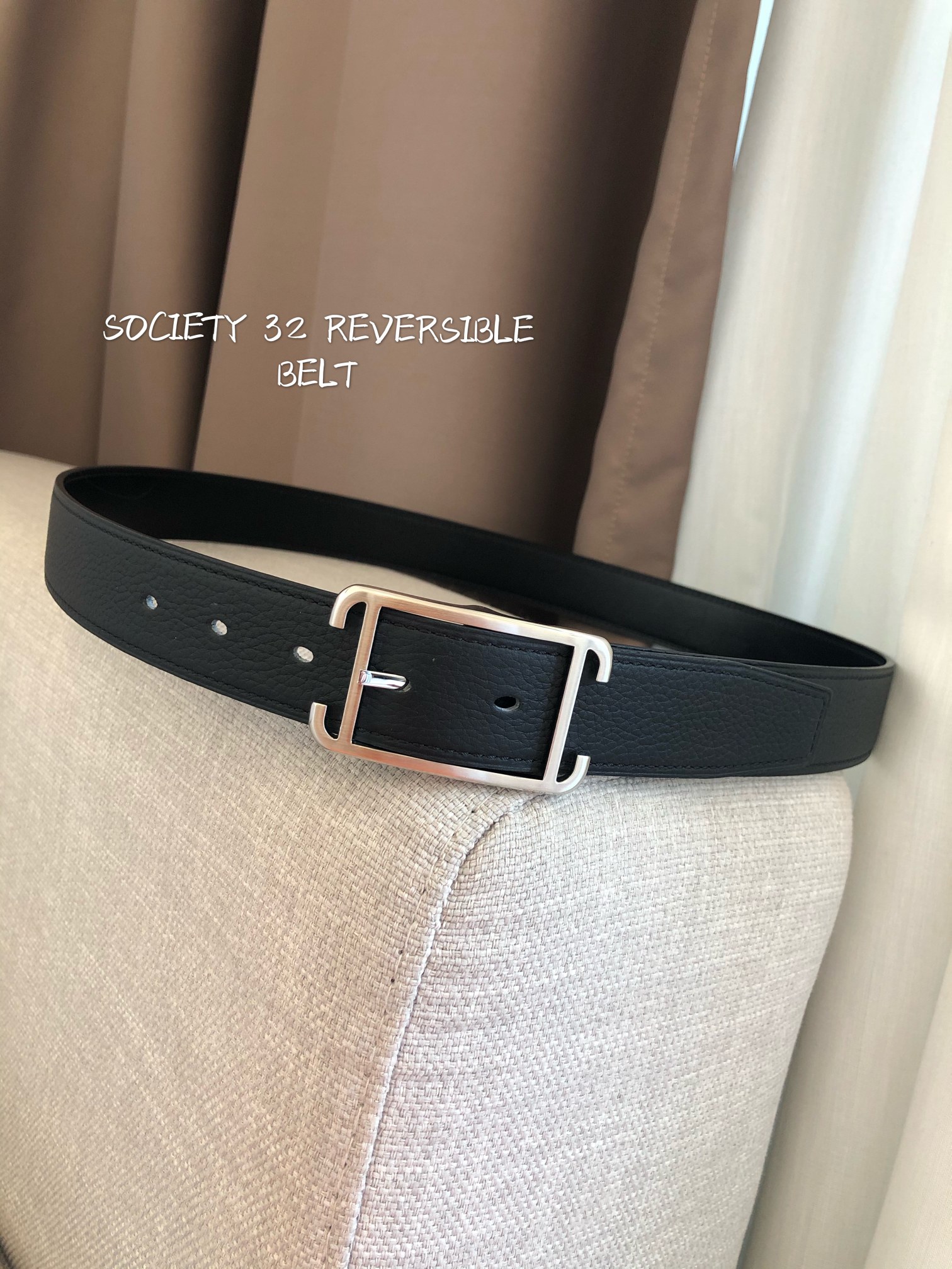 Hermes Society 32 Reversible Belt - Palladium Buckle, 32mm Width 5 a1645807327593 7171