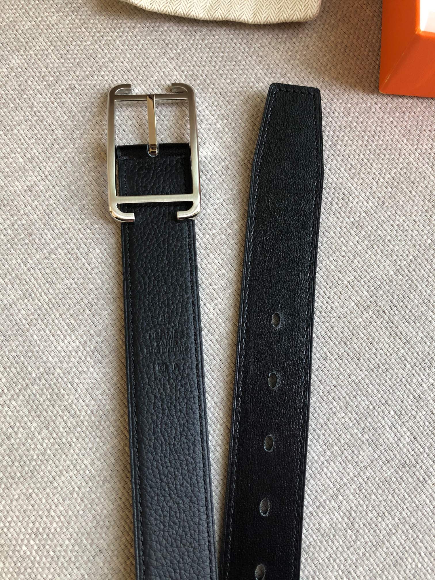 Hermes Society 32 Reversible Belt - Palladium Buckle, 32mm Width 6 a1645807328233 8101