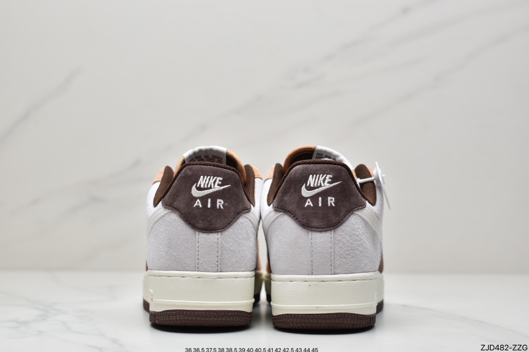 240 公司级耐克Nike Air Force 1 Low ’07 摩卡黑拼接 空军一号YG5063-203