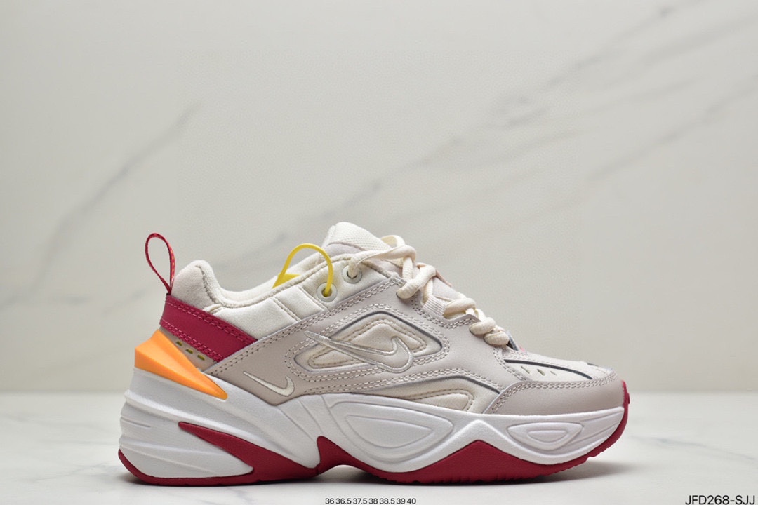 170 公司级耐克Nike M2K Tekno复古潮流百搭休闲运动旅游老爹鞋“珊瑚粉白”AO3108-202