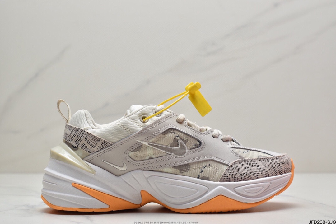 170 公司级耐克Nike M2K Tekno复古潮流百搭休闲运动旅游老爹鞋“珊瑚粉白”AO3108-202