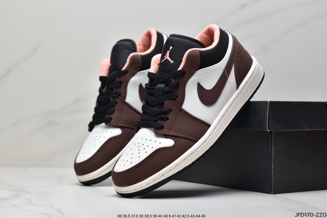 170 Nike Wmns Air Jordan 1 Low ”Light Smoke Grey Gym Red”AJ1篮球鞋DC6991-016