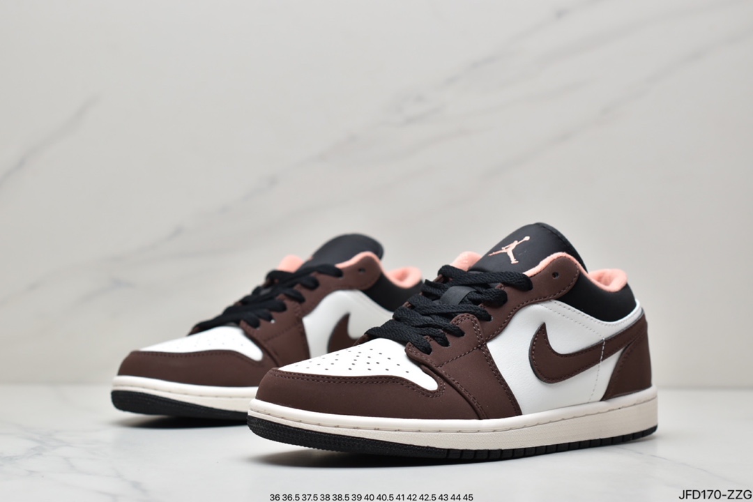 170 Nike Wmns Air Jordan 1 Low ”Light Smoke Grey Gym Red”AJ1篮球鞋DC6991-016