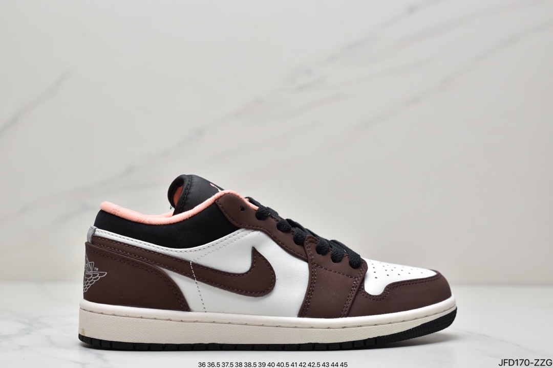 170 Nike Wmns Air Jordan 1 Low ”Light Smoke Grey Gym Red”AJ1篮球鞋DC6991-016