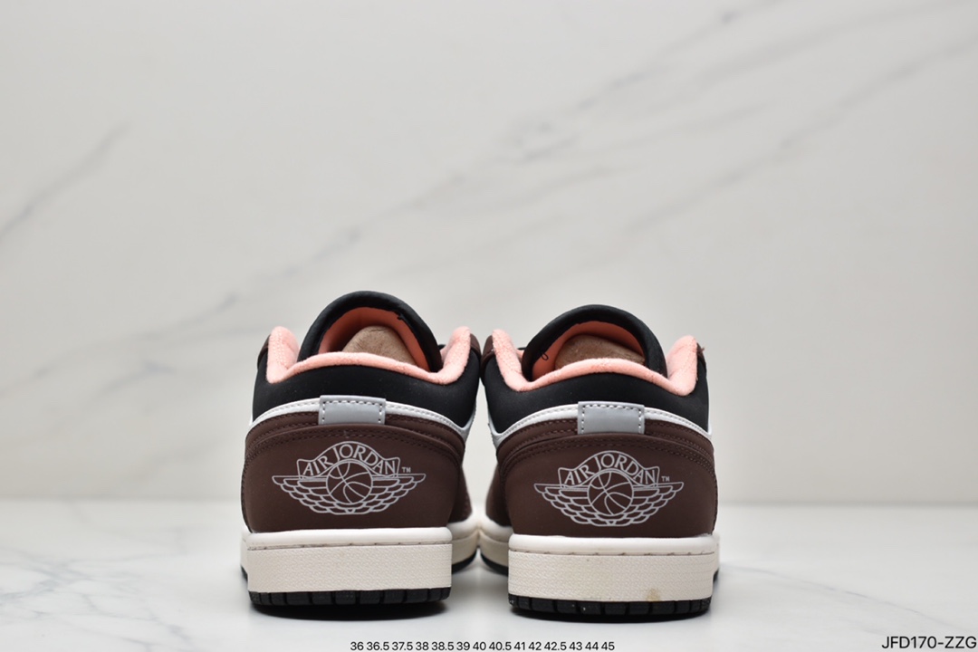 170 Nike Wmns Air Jordan 1 Low ”Light Smoke Grey Gym Red”AJ1篮球鞋DC6991-016