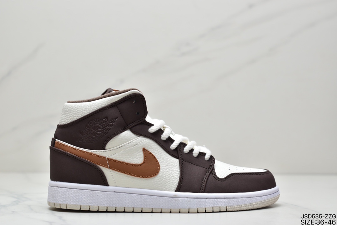 200 公司级这款 Air Jordan 1 Mid 中帮复古篮球鞋米棕色DO6699-20013