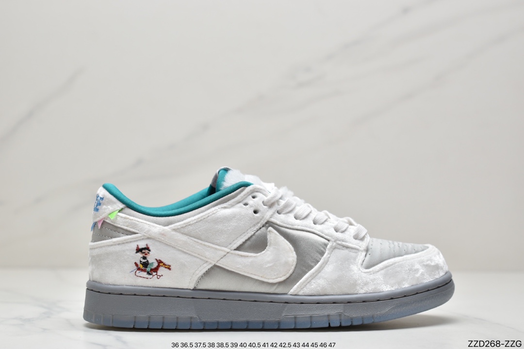 250 Nike SB Dunk Low”Ice”扣篮系列低帮经典百搭休闲运动板鞋“丝绒冬季仙境” DO2326-001