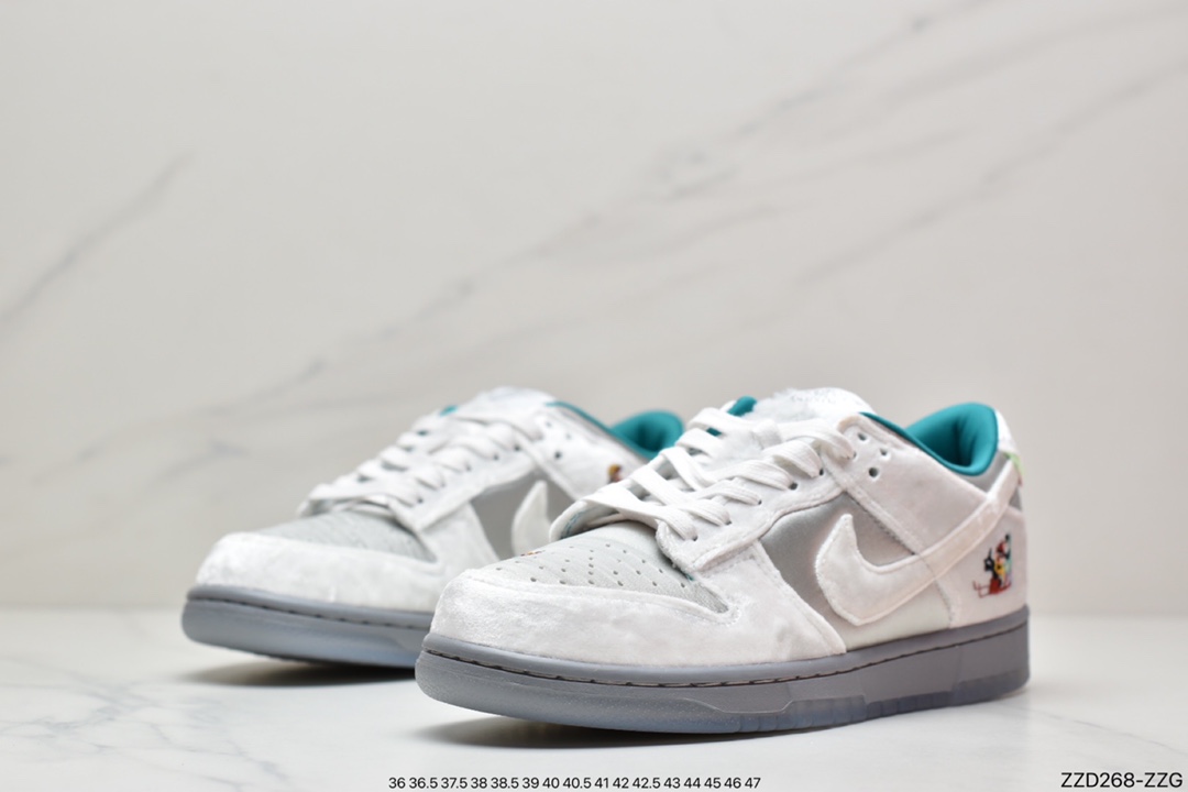 250 Nike SB Dunk Low”Ice”扣篮系列低帮经典百搭休闲运动板鞋“丝绒冬季仙境” DO2326-001