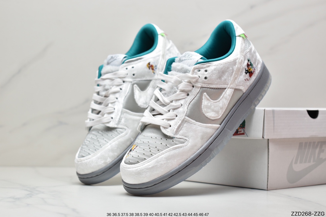 250 Nike SB Dunk Low”Ice”扣篮系列低帮经典百搭休闲运动板鞋“丝绒冬季仙境” DO2326-001