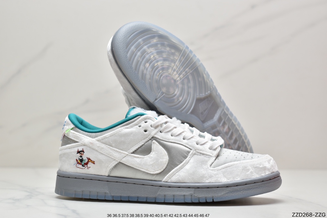 250 Nike SB Dunk Low”Ice”扣篮系列低帮经典百搭休闲运动板鞋“丝绒冬季仙境” DO2326-001