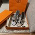 Hermes Shoes Slippers Silver Sewing Epsom Summer Collection