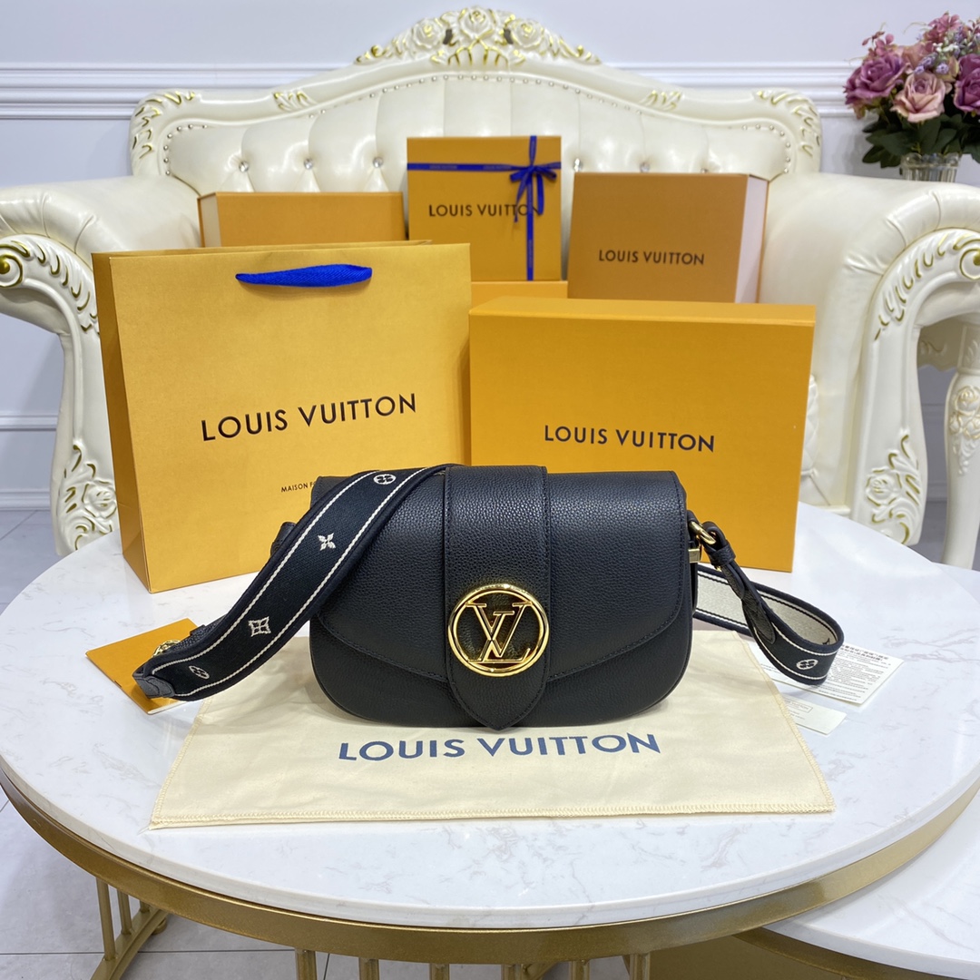 Sale Outlet Online
 Louis Vuitton LV Pont Handbags Messenger Bags At Cheap Price
 Black Blue Caramel Grey Lychee Pattern Calfskin Cowhide M58967