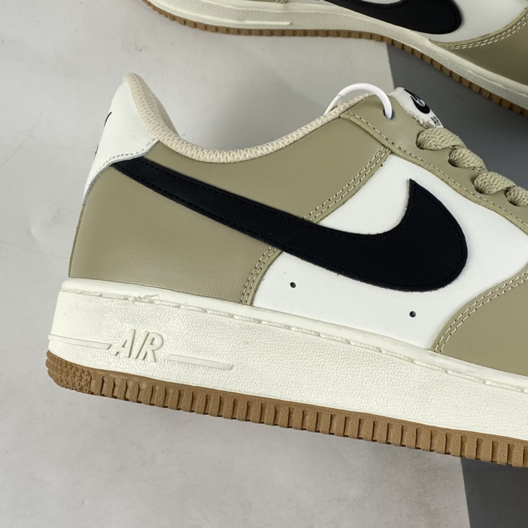 P240 NIKE Air Force 1’07 Low 卡其黑勾 空军一号低帮休闲板鞋 DH5969-633
