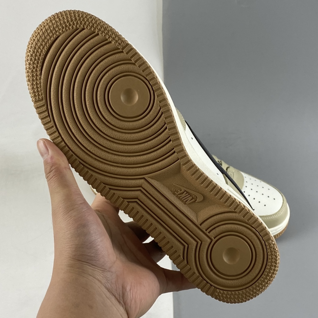 P240 NIKE Air Force 1’07 Low 卡其黑勾 空军一号低帮休闲板鞋 DH5969-633