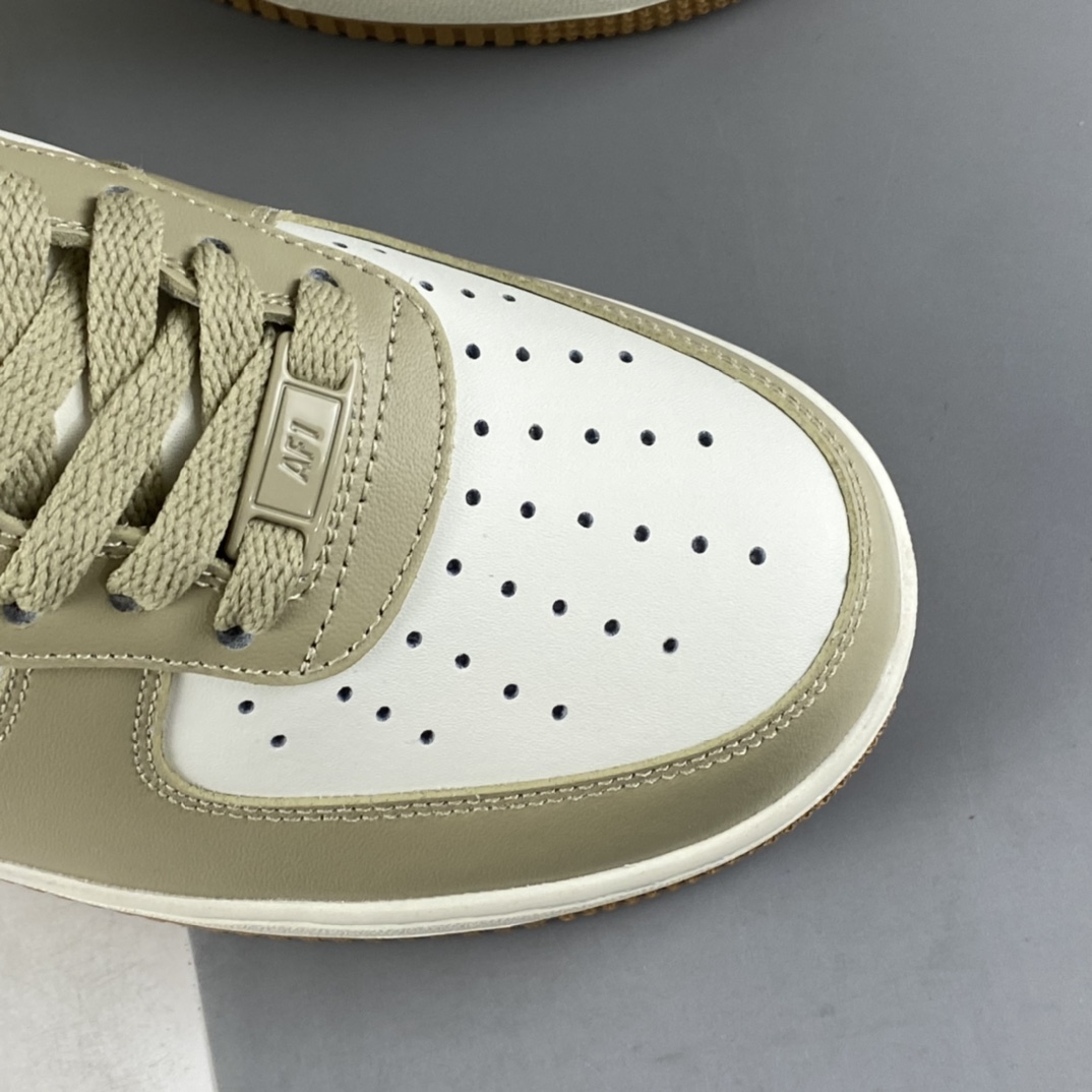 P240 NIKE Air Force 1’07 Low 卡其黑勾 空军一号低帮休闲板鞋 DH5969-633