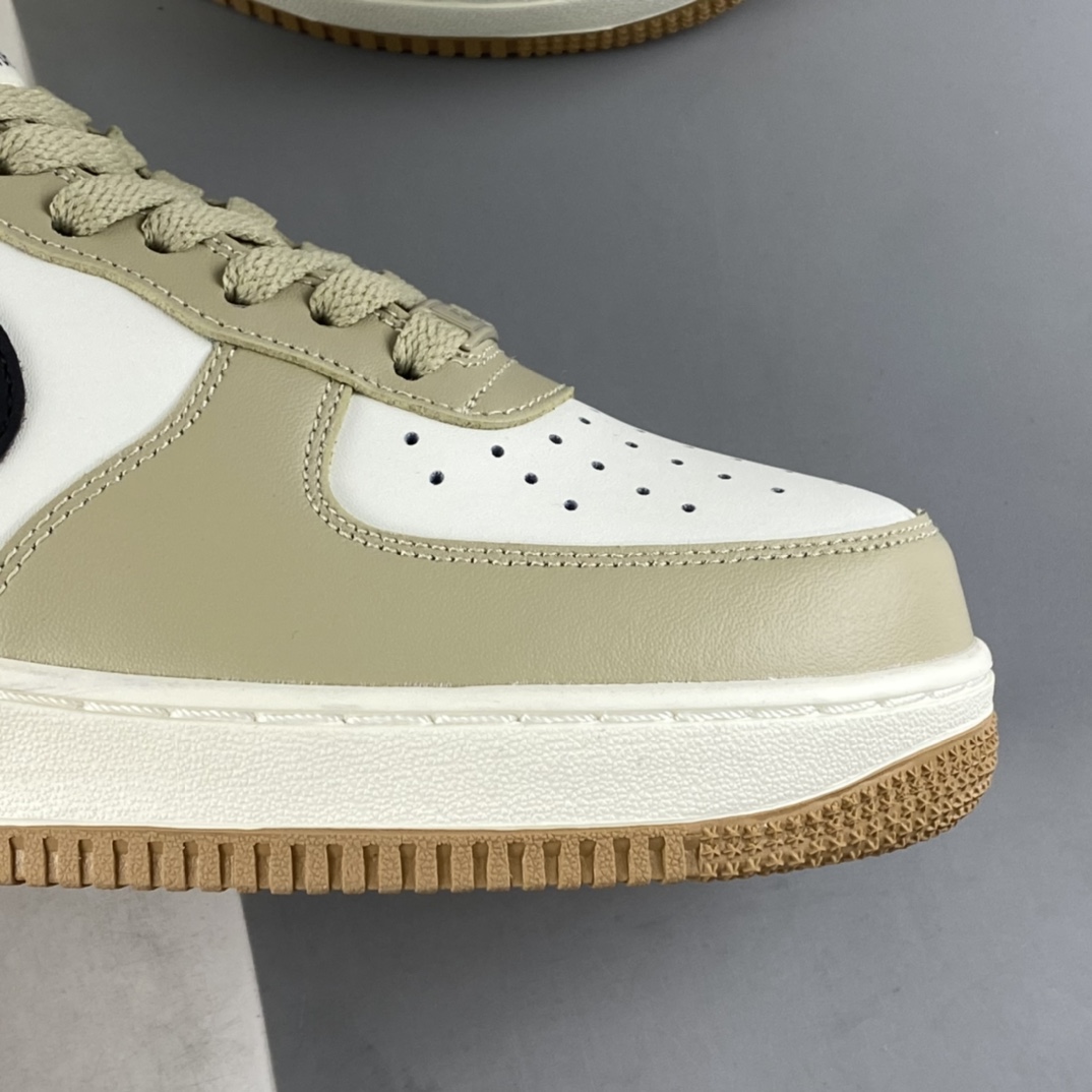 P240 NIKE Air Force 1’07 Low 卡其黑勾 空军一号低帮休闲板鞋 DH5969-633