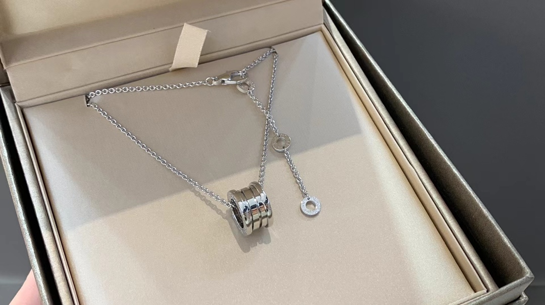Bvlgari 宝格丽B.zero1系列 弹簧项链白金