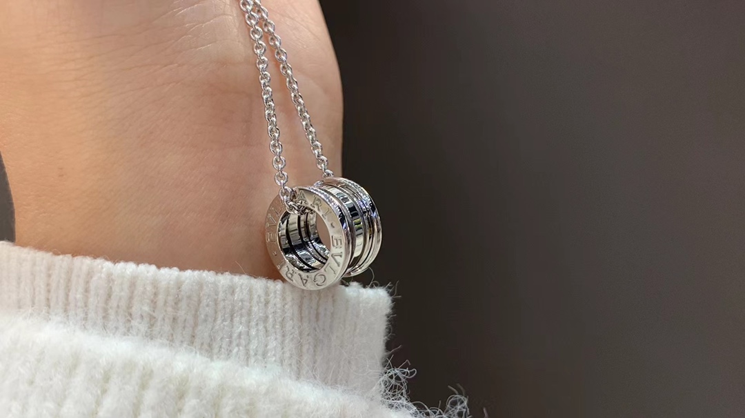 Bvlgari 宝格丽B.zero1系列 弹簧项链白金