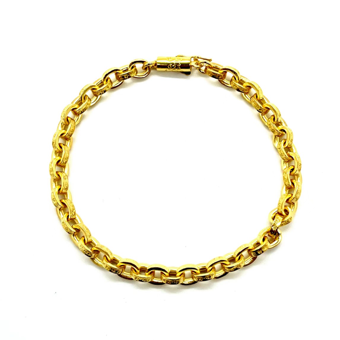 Chrome Hearts 𝐂𝐡𝐫𝐨𝐦𝐞 𝐡𝐞𝐚𝐫𝐭𝐬克罗心22k镀金CH字母手链