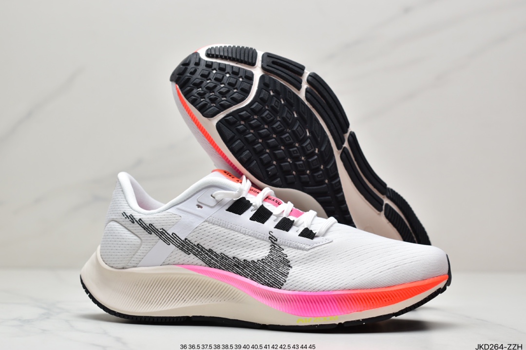 160 公司级 耐克Pegasus 38 登月38代系列九针眼网纱透气缓震疾速跑鞋 DJ5397-100