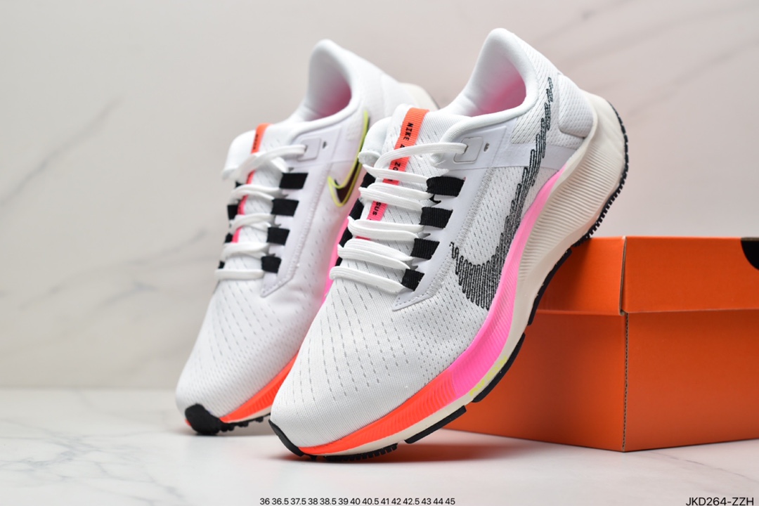 160 公司级 耐克Pegasus 38 登月38代系列九针眼网纱透气缓震疾速跑鞋 DJ5397-100