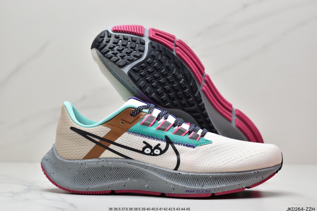 160 公司级 耐克Pegasus 38 登月38代系列九针眼网纱透气缓震疾速跑鞋 DJ5397-100