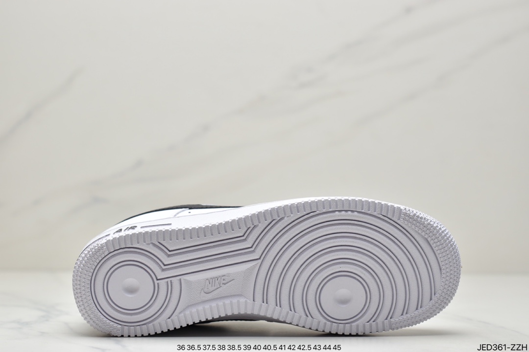 150 公司级耐克Air Force 1’07”Black/White”“皮革黑白小权志龙”空军一号板鞋CJ0952-001