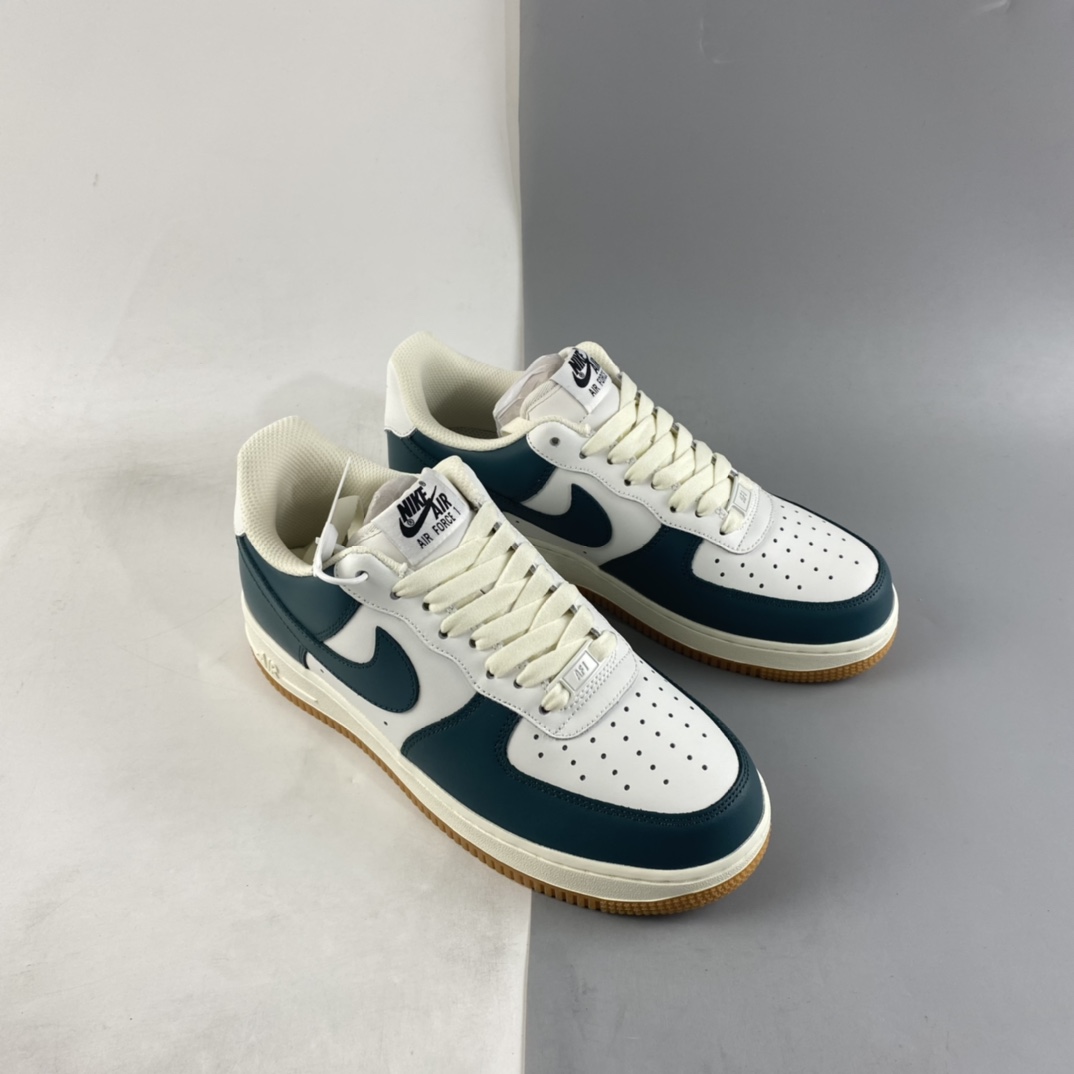 P220 NIKE Air Force 1’07 Low 米白墨绿 空军一号低帮休闲板鞋 AQ2312-306